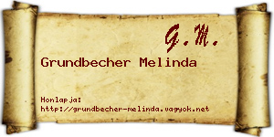 Grundbecher Melinda névjegykártya